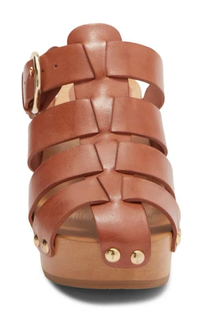 Beek Magpie Platform Sandal In Brown