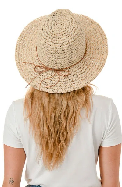 Marcus Adler Straw Panama Hat In Red