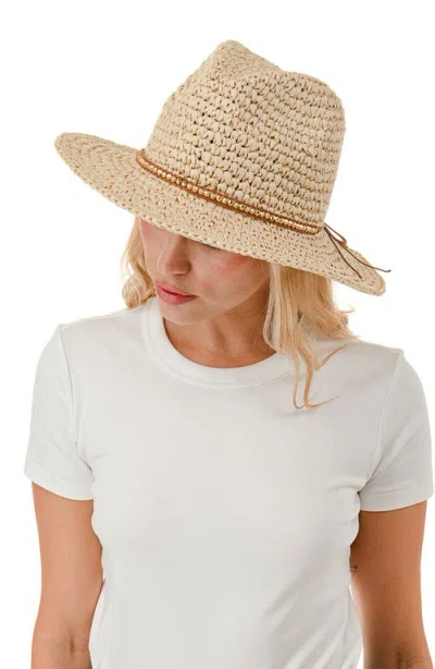 Marcus Adler Straw Panama Hat In Red