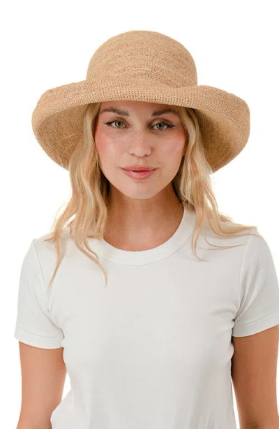 Marcus Adler Raffia Sun Hat In Purple