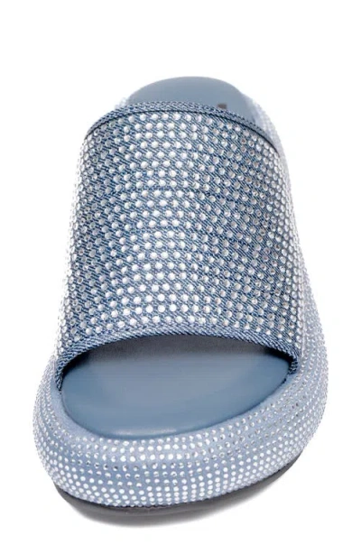 Ninety Union Bling Platform Sandal In Blue