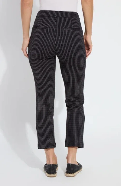 Lyssé Lysse Wisteria Pattern Ankle Pants In Black