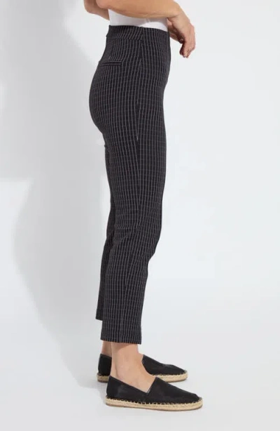 Lyssé Lysse Wisteria Pattern Ankle Pants In Black