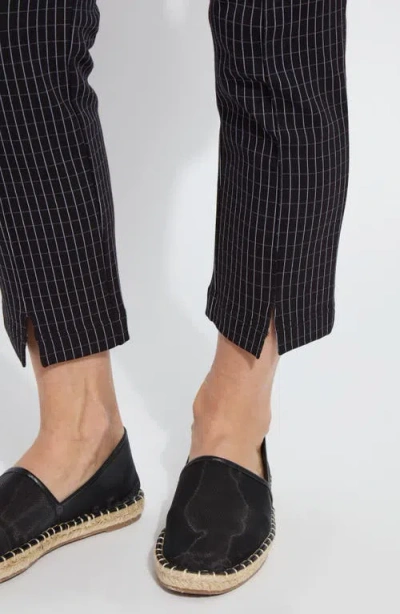 Lyssé Lysse Wisteria Pattern Ankle Pants In Black