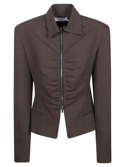 Iro Helvina Long Sleeve Tailored Blazer Jacket In Black