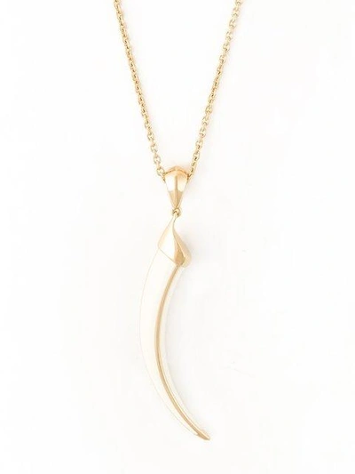 Shop Shaun Leane 'knife Edge' Long Necklace In Gold Ivory