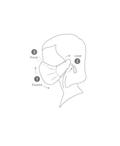 Caraa 5 Universal Twill Masks In Multi
