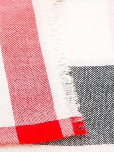 Shop Burberry The Lightweight Check Cashmere Scarf In Neutrals