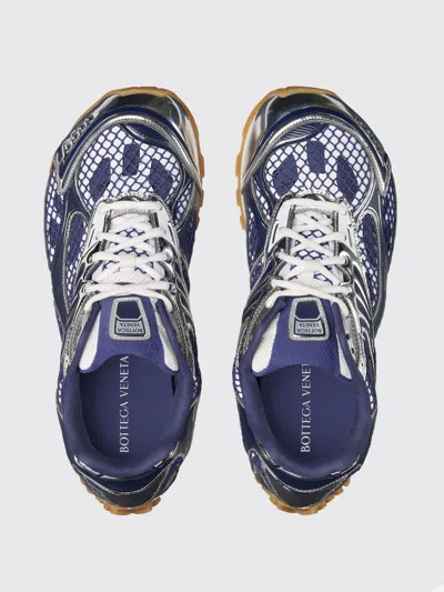 Bottega Veneta Technical Fishnet Orbit Sneaker In Blue