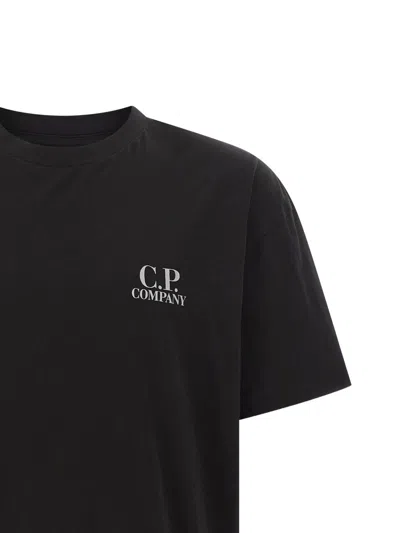 C.p. Company C.p.company Logo-print Short-sleeve Tee In Black