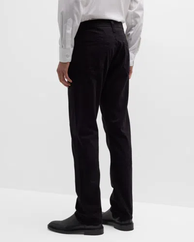 Ag Everett Slim-straight Twill Pants In Black
