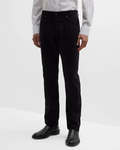 Ag Everett Slim-straight Twill Pants In Black