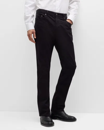 Ag Everett Slim-straight Twill Pants In Black