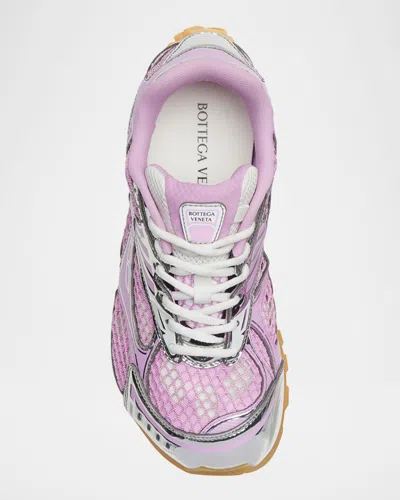 Bottega Veneta Orbit Mesh Technical Fabric Lace Up Sneakers In Multi