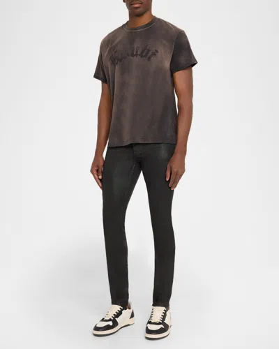 Ksubi Slub Sid Short Sleeve Tee In Brown