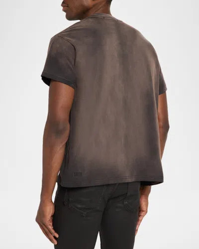 Ksubi Slub Sid Short Sleeve Tee In Brown