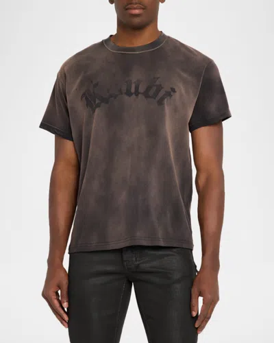 Ksubi Slub Sid Short Sleeve Tee In Brown