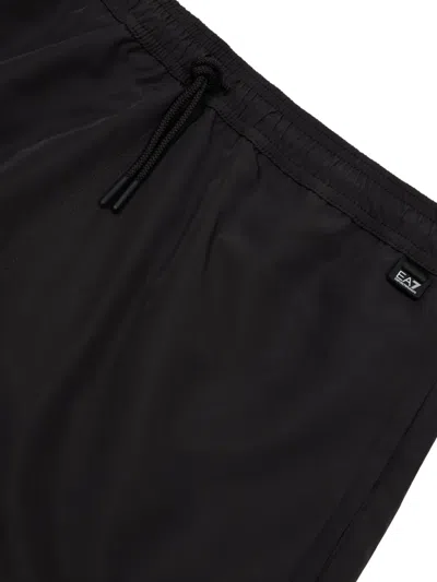 Ea7 Drawstring Swim Shorts In Black
