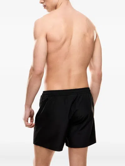 Ea7 Drawstring Swim Shorts In Black
