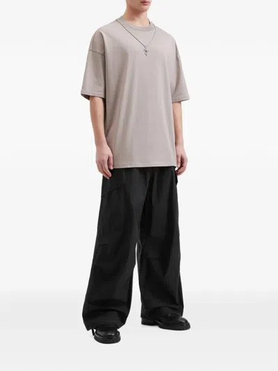 Five Cm Patch-pocket Trousers In Black