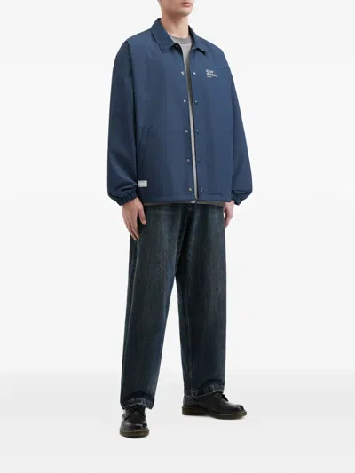 Izzue Printed Jacket In Blue