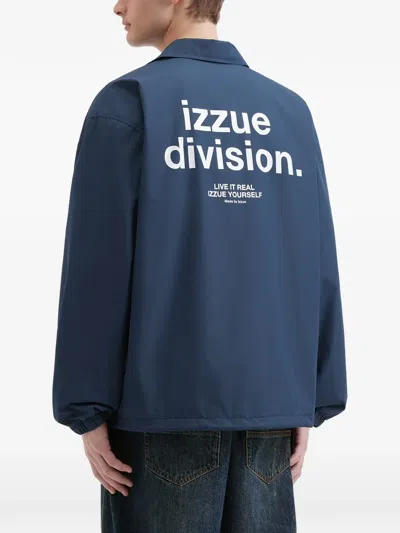 Izzue Printed Jacket In Blue