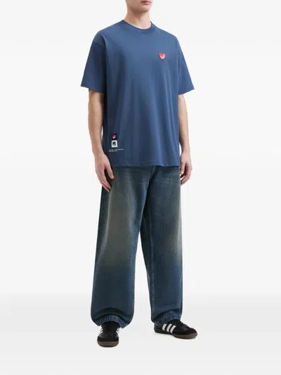 Izzue Heart-patch T-shirt In Blue