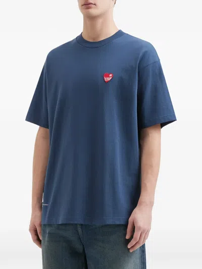 Izzue Heart-patch T-shirt In Blue