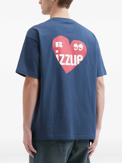 Izzue Heart-patch T-shirt In Blue