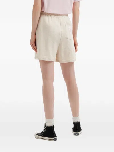 Fingercroxx Drawstring Patch Shorts In Neutral