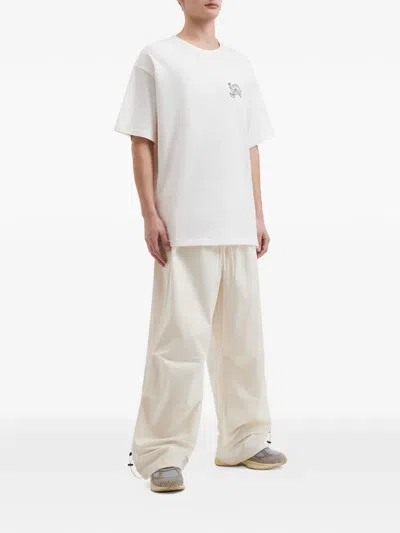 Five Cm Drawstring Trousers In Neutral