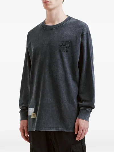 Izzue Logo-patch T-shirt In Gray