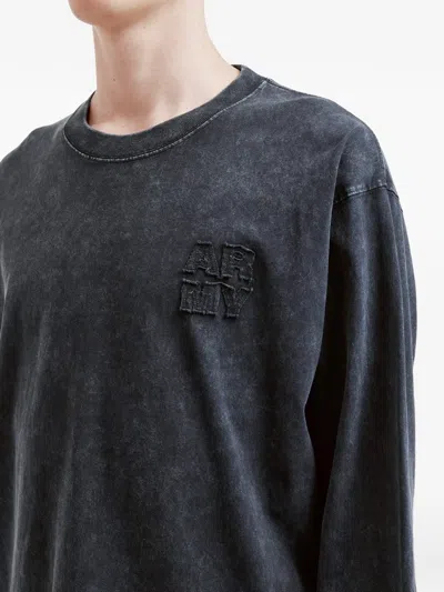 Izzue Logo-patch T-shirt In Gray