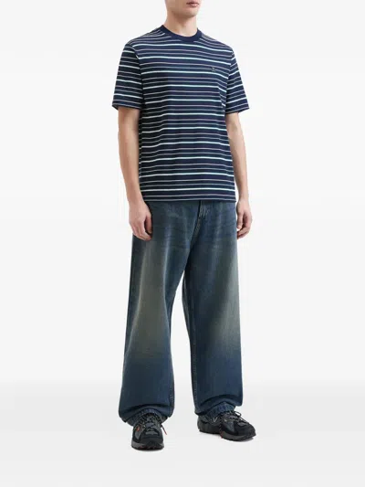 Izzue Striped-pattern T-shirt In Blue