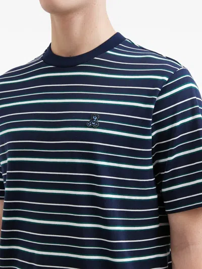 Izzue Striped-pattern T-shirt In Blue