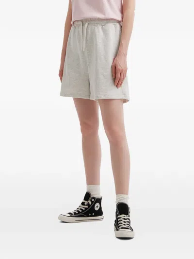 Fingercroxx Drawstring Patch Pocket Shorts In Gray