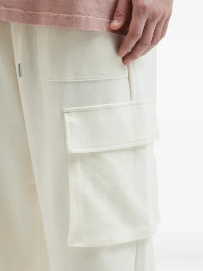 Five Cm Drawstring Cargo Trousers In Neutral