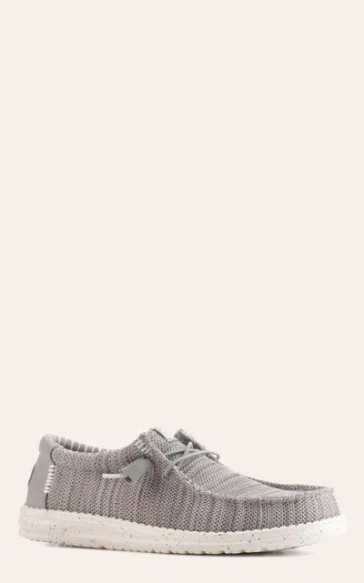 Hey Dude Wally Stretch Sox Slip-on In Gray