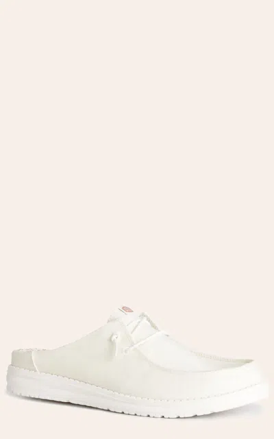Hey Dude Wendy Slip Stretch Slipon In White