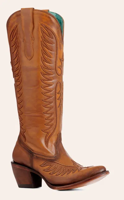 Corral Eagle Embroidered Western Boot In Brown