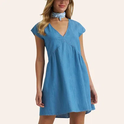 Wrangler Retro Women's Light Wash Swing Denim Dress In Blue