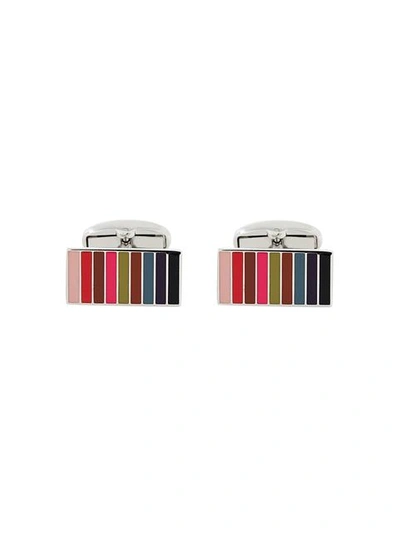 Paul Smith Striped Cufflinks