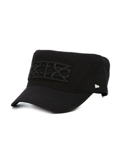 Shop Ktz X New Era Embroidered Logo Military Cap In Black