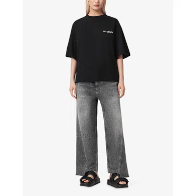 Allsaints Organic Cotton Under Amelie T-shirt In Black
