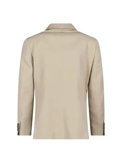 Lardini Single-breasted Blazer In Neutral