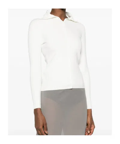 Totême Button-up Cardigan In White