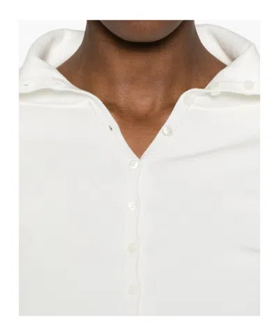 Totême Button-up Cardigan In White