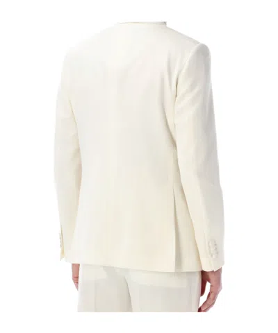 Lardini Double-breasted Blazer In White