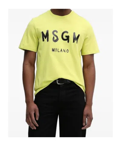 Msgm Logo-detail T-shirt In Multi