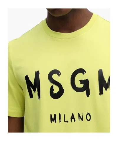 Msgm Logo-detail T-shirt In Multi